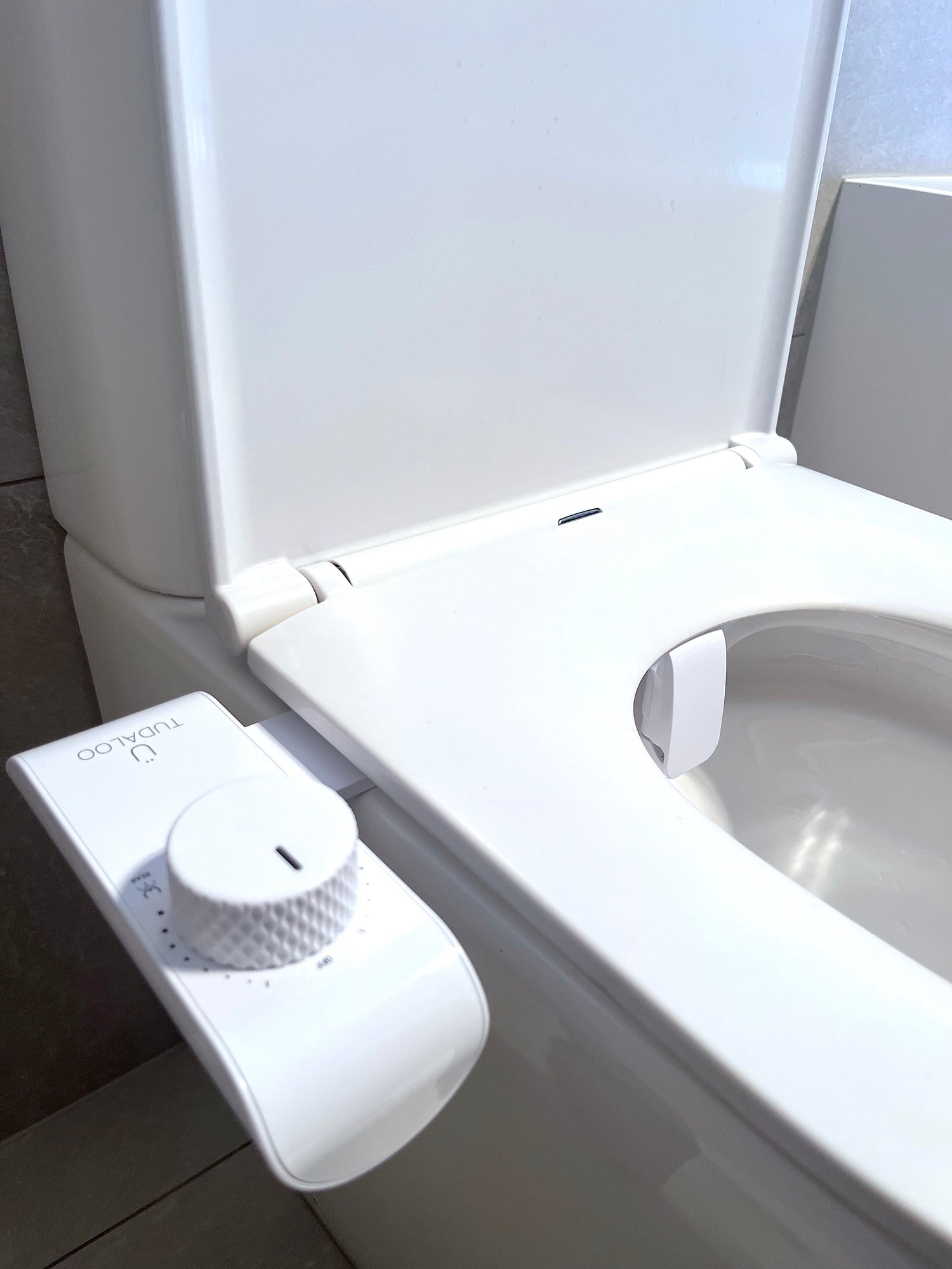 Tudaloo Bidet in Modern Bathroom Setting